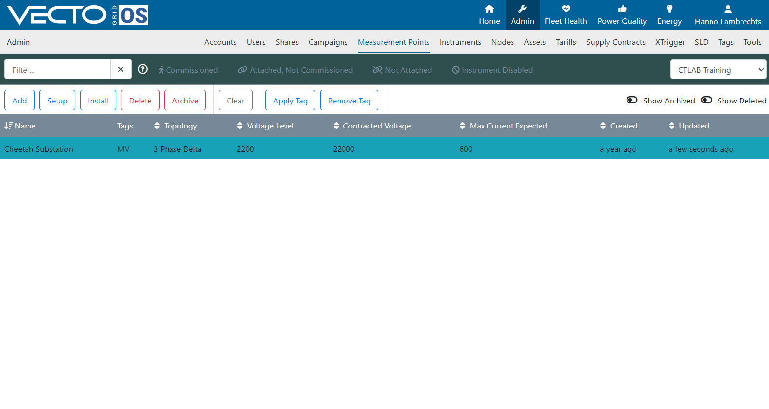 VGOS Reports Screenshot