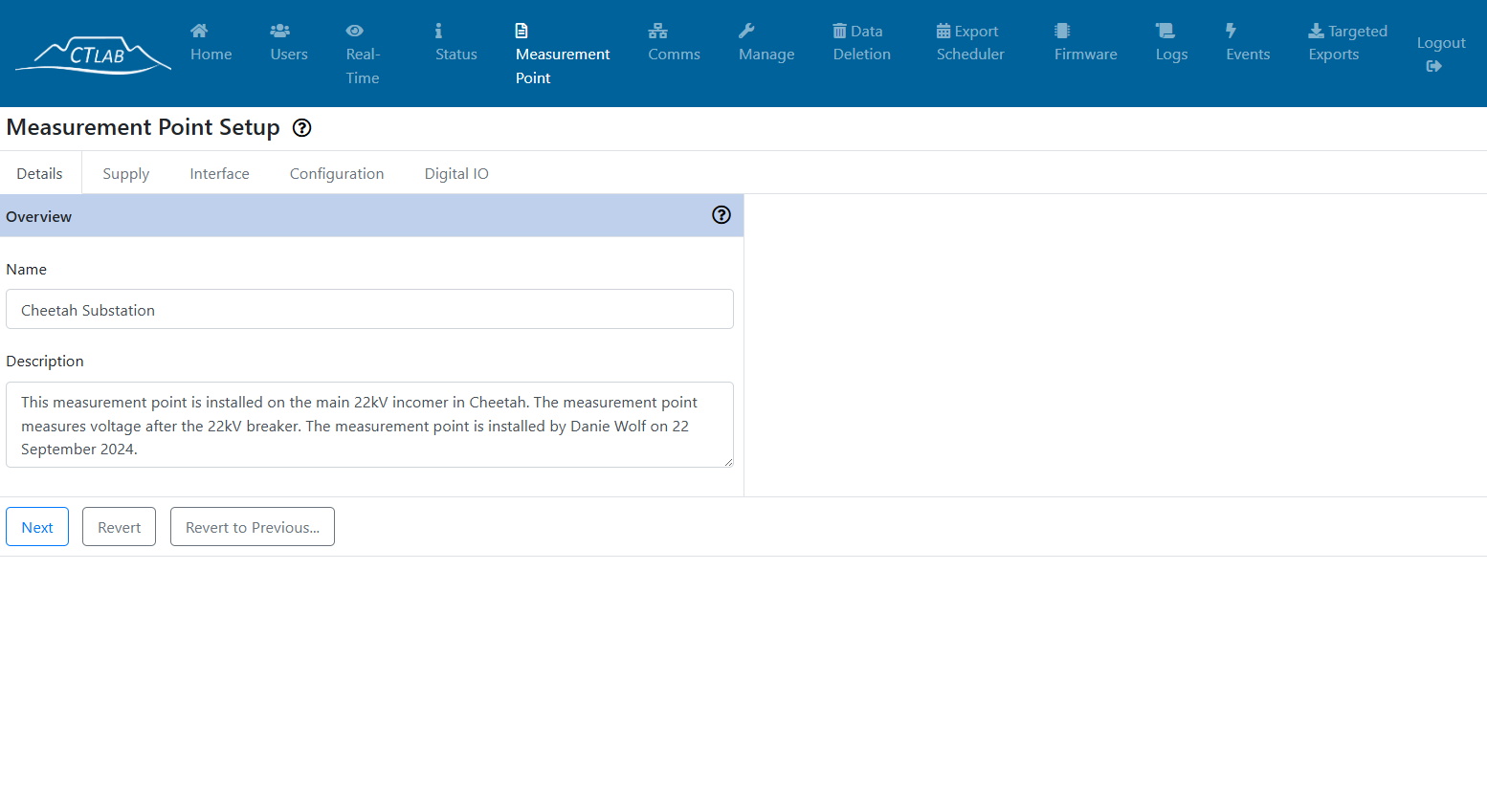 VGOS Reports Screenshot