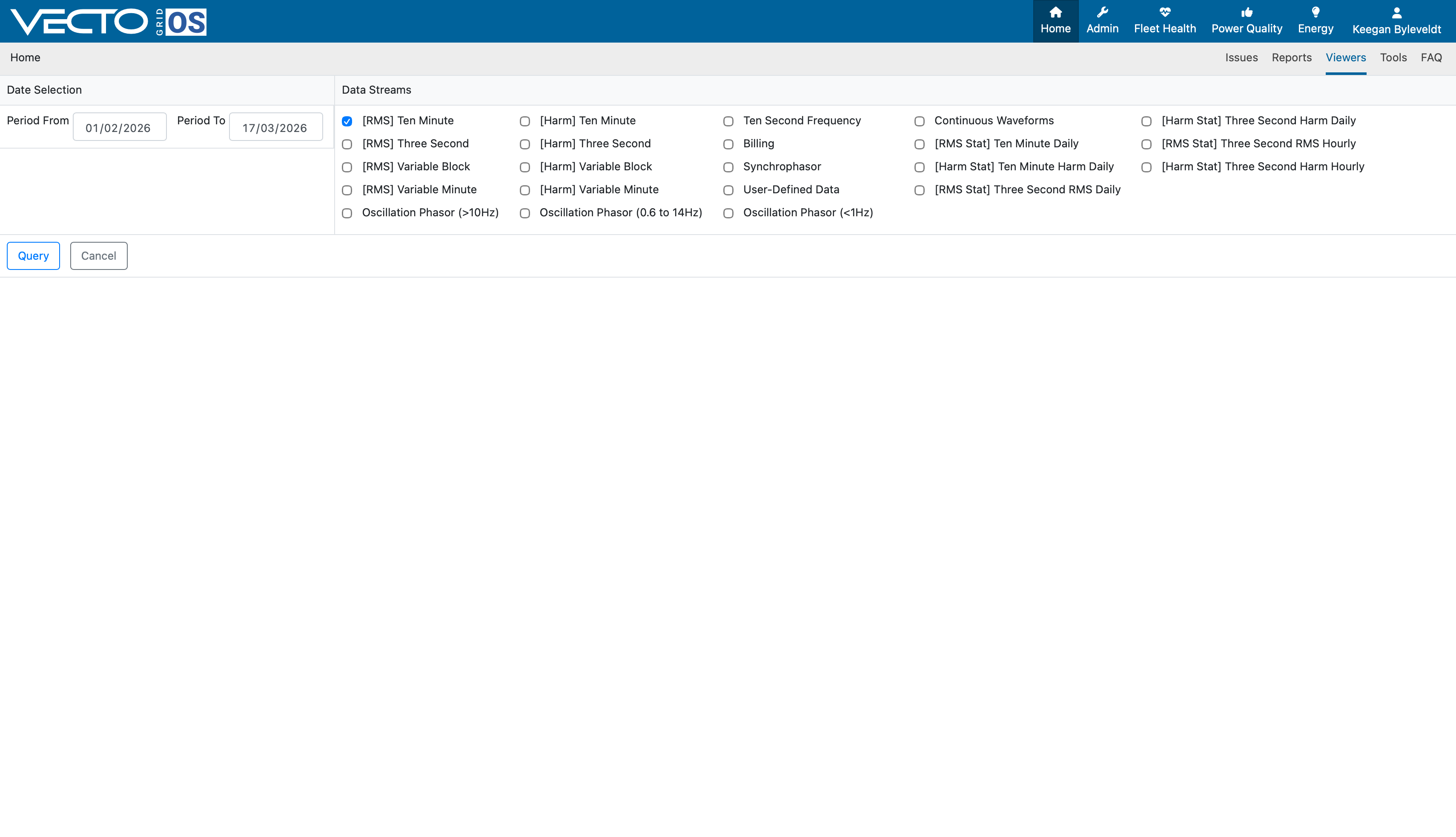 VGOS Data Availability Query