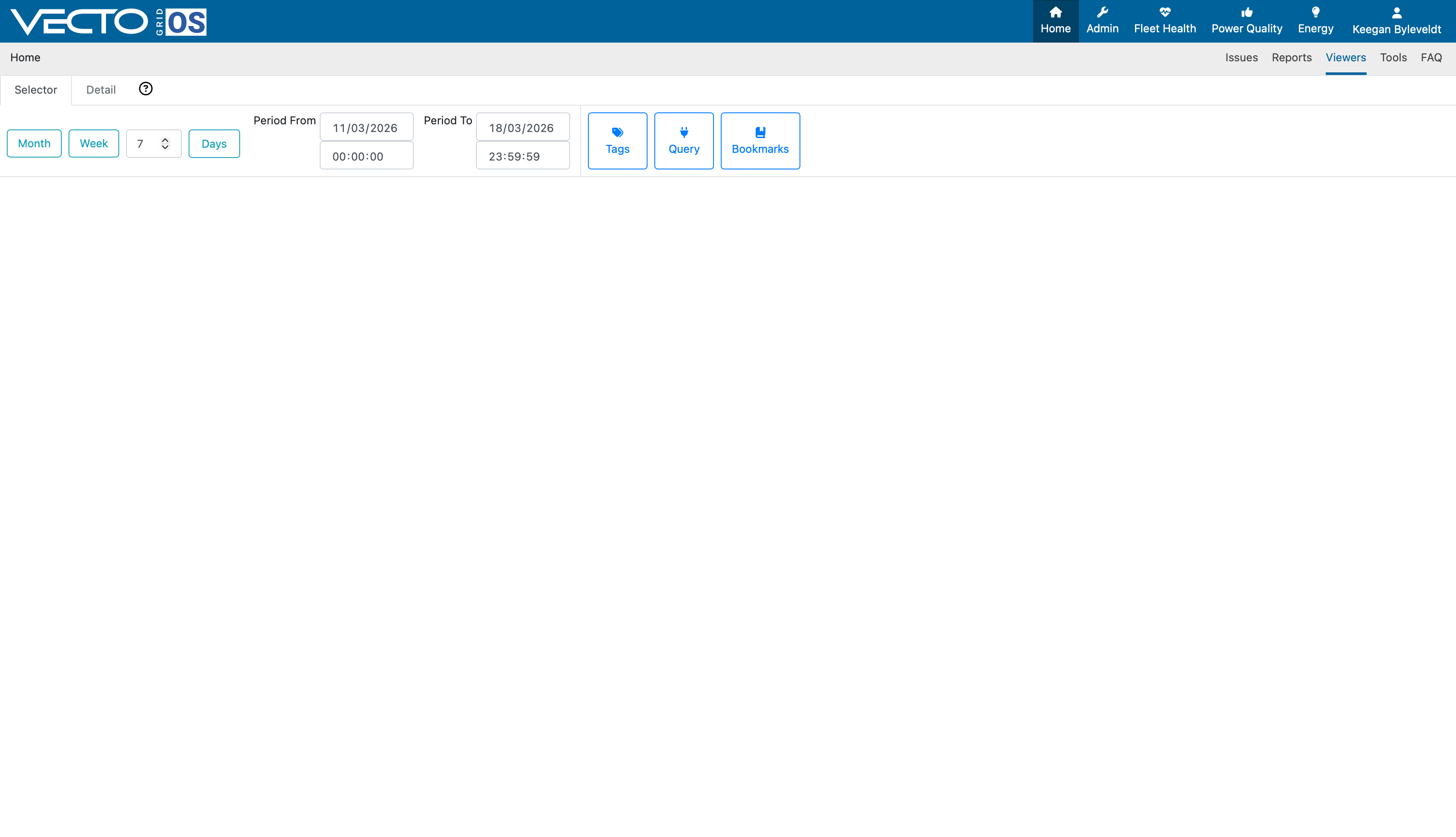Empty event viewer