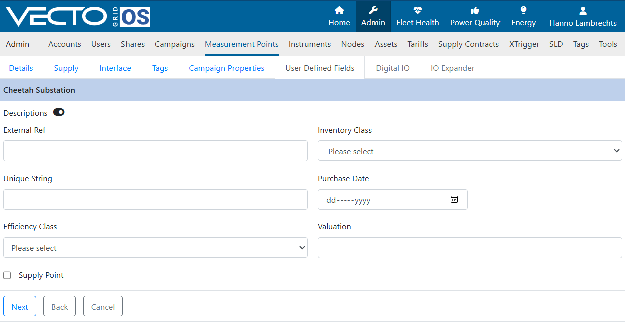 VGOS Reports Screenshot
