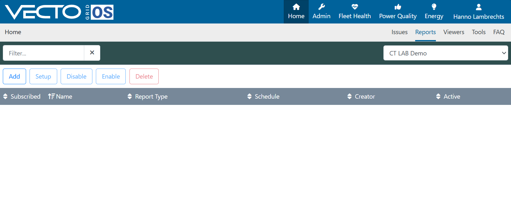 VGOS Scheduled Reports