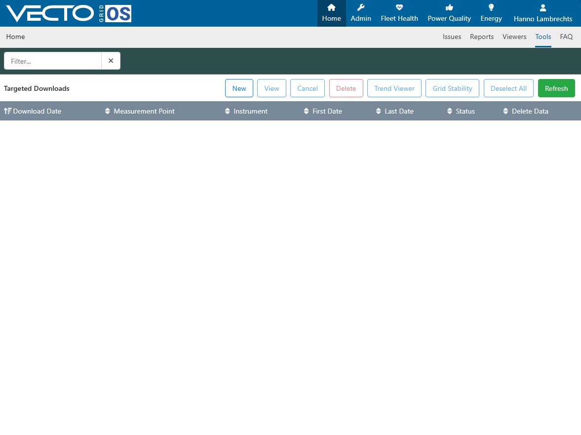 Targeted Downloads VGOS Screen
